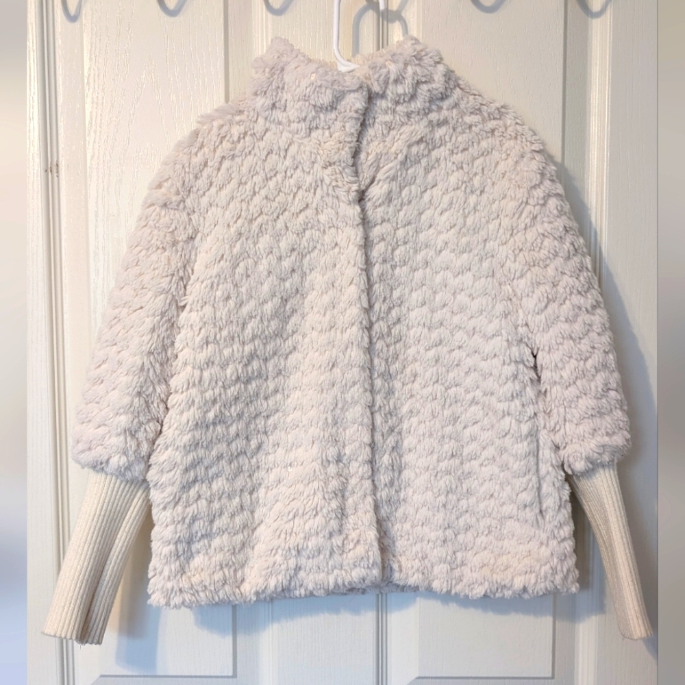 Kids Mayoral Cosy Faux Fur Sweater Coat